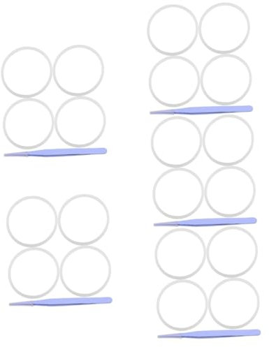 PRETYZOOM 5 Sets Dosen Flaschen Dichtungsring Flaschen Dichtungsdichtung Ersatz Becher Glas Dichtungsringe Tumbler Deckeldichtung Ersatz Wasserflasche Silikon Dichtungsringe