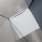 doporro Piatto Doccia Quadrato 90x90 cm in Resina Minerale Bianco Effetto Pietra, Ultrasottile H 3 cm Antiscivolo – Geoma07