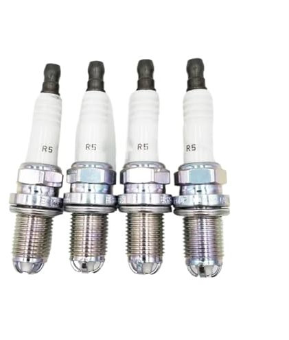 4–6 Stück 12120037607 Platin-Zündkerzen kompatibel mit BMW E46 E39 E60 E61 E63 E64 E38 E83 E53 E36 E85 E52 E65 E66 E67 BKR6EQUP Auto-Zündkerzen(4pcs Spark Plug)