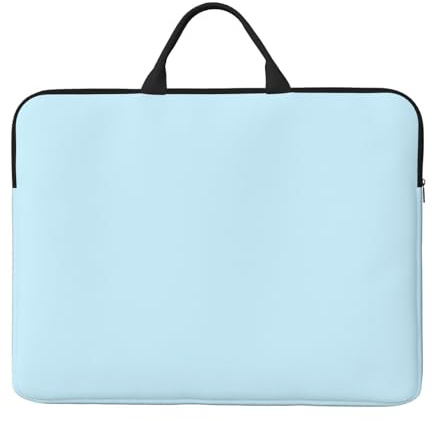 Petite sacoche pour ordinateur portable de 14 pouces de couleur unie – Sac de transport pour voyage d'affaires, bureau – Caractéristiques : bandoulière et porte-documents