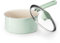 Redchef Ceramic Nonstick Saucepan with Lid,16cm Small Cooking Pot, Non Toxic Sauce Pans for Kitchen, Cool Handle PFAS Free Compatible with All Cooktops, Green