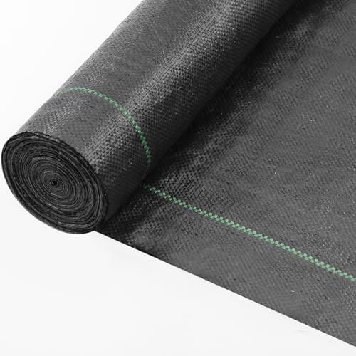 BONAVCY Heavy Duty Weed Control Membrane 2Mx10M, Weed Suppressant Membrane Ground Fabric Cover for Patios Garden, Flower Beds, Landscaping