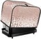 Suitable for most rose gold glitter print 2 slice toasters,with pockets and top loop,kitchen appliance cover