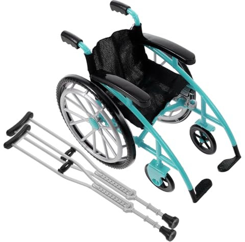 KICHOUSE Miniatur-Set Puppenhaus Zusammenklappbarer Krücke Robustes Realistisches Mini- Für Die Spielzeugsammlung