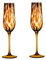 FAJNUZI2024 Bicchiere a Calice Bicchiere da champagne vintage, set di 2 bicchieri da champagne con stampa leopardata, capacità 8,29 once for coppie, appuntamenti, Natale Bicchieri Champagne