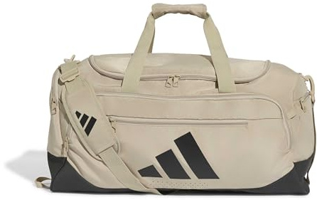 adidas Unisex Training Defender Duffle Bag Medium Duffel_Bag, Khaki Three/Black, One Size