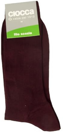 Ciocca Calza calzino basso uomo cotone filo di scozia articolo 881/1, BOR Bordeaux, TAGLIA 11-11mezzo-PIEDE 42/43