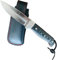 Cudeman 384-M Klappmesser MT-4 10 Zoll Böhler N-695 Stahlklinge, 11,5 cm schwarzer Micarta-Griff für Jagd, Überleben und Bushcraft + Flaschenhalter