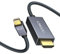 IVANKY 4K Câble Mini DisplayPort vers HDMI 3M - Compatible MacBook Pro/Air, iMac, Surface Pro | Nylon Tressé Résistant | Transmission Vidéo Ultra HD - Gris