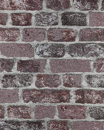 RD408 Baker Street (Red Brick) Textured Paste The Wall 3D Real Red Brick Effect Wallpaper by Anaglypta