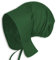MYTHOLON Greta Magdhaube, Mittelalter Haube, Kopfbedeckung Damen Canvas Baumwolle, Verkleidung Kostüm LARP (Grün)