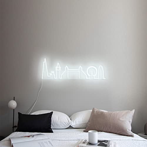 LED Signs London Skyline 110 Lifestyle COLD WHITE