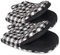 Goldmeet 1 Pair Short Oven Mitts, Heat Resistant Silicone Kitchen Mini Mitts for 500 Degrees, Grip Surfaces and Hanging Loop Gloves Baking Barbecue Microwave Machine Washable Black & White Grid