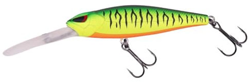 ZECK - Twitchbait für Barsch & Zander - Hitch 2.0 | 7,5 cm | 2,0 m Suspender - Firetiger