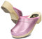 BeComfy Sabots en Cuir pour Femme Mules à Talons en Bois Métallique Or Argent Rouge 35 36 37 38 39 40 41 EU (Rose, Système Taille Chaussures EU, Adulte, Numérique, Large, 38)