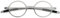 KoKoBin Retro Lesebrille Herren und Damen runde Lesehilf Sehhilfe Brille TR90 Vollrahmenbrille (Grau, 1, Dioptrien)