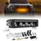 BraveWAY Barre Rampe Led Drl 10 40W 8000LM Projecteur Longue Portée Homologation ECE Barre Led 4x4 Pour Les Véhicules De Tracteurs Agricoles, 4x4 Quads, Poids Lourd, Caravanes，Avec Kit De Câbles