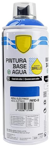 various - Pintura Spray Base Agua 400ml,Ecológica y Sin Olor,Para Muebles,Metal,Plástico y Madera,Colores Duraderos,Cobertura Uniforme - Azul Electrico,1 unidad