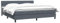 vidaXL Boxspringbett mit Matratze Dunkelgrau 200x220 cm Samt