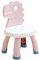 PRETYZOOM Kinderstuhl Kleinkind Sofa Babys Liege Schläfer kinderhocker lernstuhl kinderstühle Familienhocker für Kleinkinder Kindergarten-Rückenhocker Bodenmatte PVC Rosa