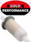 Filtro Benzina Gold Performance per Honda VT 600 Shadow CBR 600F CBR 900RR CBR 1000F, 5,7 cm x 3,2 cm, Lunghezza Totale 9,8 cm