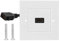 HDMI Wall Plate Audio Video Wall Outlet Single Port Panel with Cable Mounting Screws for Hotel Home Theater Office Building Installation White