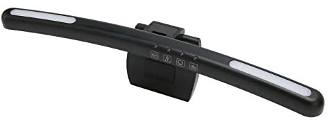 LED Monitor Light Bar with Touch Control Dimmable 7 Color RGB & 3 Color Temperature Modes Eye Caring E Reading Lamp for Curved Screen Ideal for Home and Office