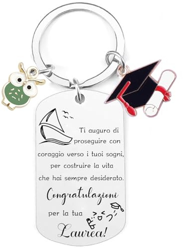 MNBVBV Portachiavi Laurea Bomboniere Laurea Regalo Laurea Uomo Donna, Bomboniere Laurea Medicina Economia, Portachiavi Ragazzo, Idee Regalo Laurea Uomo Donna Laurea Gadget Regalo Laurea Ragazza.
