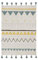 Lorena Canals Alfombra Azteca Natural Lavable, algodón, Azul Vintage, 120 x 160 x 30 cm
