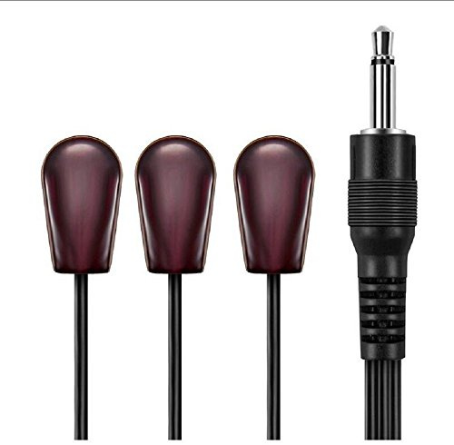 IR-Strahler Extender Kabel Erweiterung -Triple Head3 Eye 3,5 mm Klinke Infrarot rot Transmitter Blaster Blink Eye Draht Kordel kompatibel mit IR Repeater Extender System Kit, Xbox One
