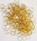 250 Gold Brass 11 mm Rings Antique Look Metal Chandelier Light Links for Making Chains of Garlands Glass Crystals Drops Prisms Droplets Beads Lamp Parts Components Lighting Restoration Crafts Beading