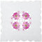 Arsvita Tischdecke mit Stickerei, mit Blumen oder Schmetterlingen bestickte 30x30cm Decke für den Tisch, in vielen verschiedenen Designs verfügbar (Rosa - Pink/Eckig)