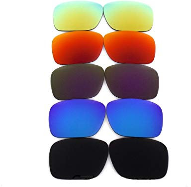 GALAXYLENSE 5 Color Pairs Replacement Lenses For Oakley Holbrook Sunglasses Polarized