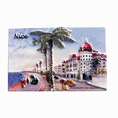 3D-Kühlschrankmagnet mit Nizza-Motiv und Aufschrift Nice“, Souvenir, Geschenk-Kollektion, Dekoration für Zuhause und Küche