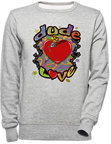 Luxogo Kumpel Liebe Ringen Unisex Grau Jumper Sweatshirt Herren Damen Unisex Grey Jumper Men's Women's