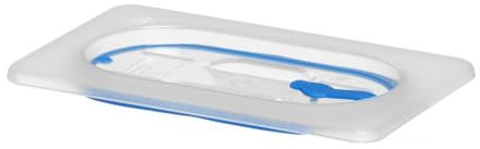 HENDI Coperchio Gastronorm a Chiusura Ermetica, Gn 1/9, Polipropilene, Silicone, 176X108Mm