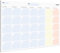 PACKLIST Planificador Mensual A4, Organizador - Agenda Calendario Perpetuo - Monthly Planner con 25 Hojas. Diseño Exclusivo y Ecológico 100% Papel