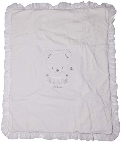 Chicco, Unisex-Decke, Weiß und Grau