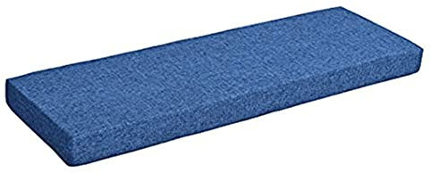 Bankkissen, 5 cm dick, 80/100/120 cm, rutschfest, für drinnen und draußen, Terrasse, Gartenmöbel, Sofa (blau, 90 x 40 cm)