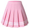 Hoerev Jupe Patineuse Courte plissée à Taille Haute pour Femme et Fille, PinkTiao, 42