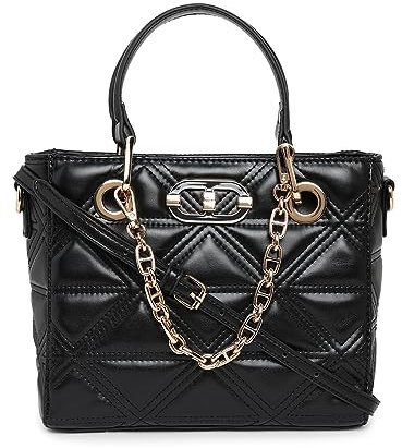 ALDO Damen NANADI Satchel Tasche, Schwarz