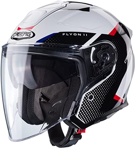 CABERG HELMET FLYON II BOSS WHITE/RED/BLUE M