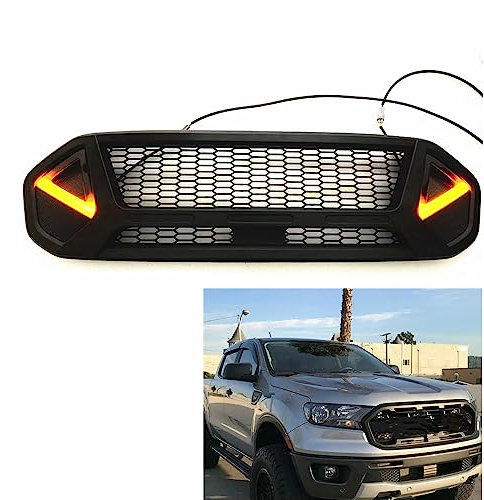 JoboJi Kühlergrille Front Bumper Grille für Ford Ranger XL XLT XLS FX4 2019-2023 Car