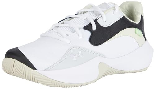 Under Armour Unisex UA Lockdown 7 Low Basketball Schuhe, White/Silt/White, 43 EU
