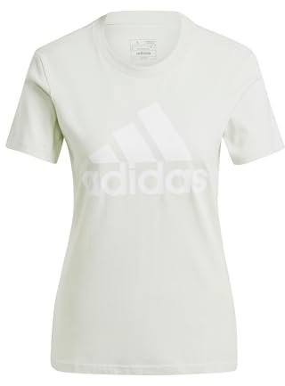 adidas Damen Essentials Logo Tee, Linen Green, XL