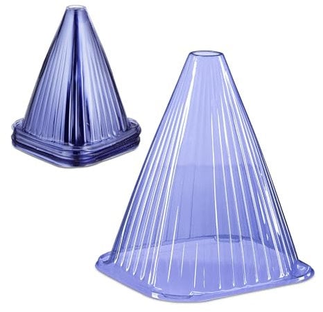 Relaxdays Cloche à Salade, Lot de 32, PVC, Protection Contre Le Gel et Les escargots, HLP : 22 x 19 x 19 cm, Violet