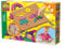 SES Creative 00927 - Hammer tic trendy, thick cork board, hammer tap with pins, different coloured shapes, safe nails, complete set for children