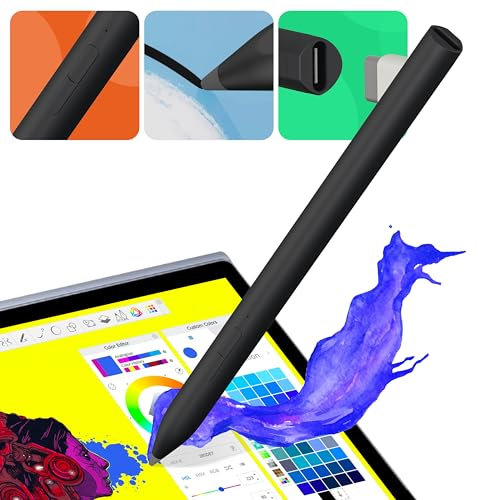 Stylet Surface, rejet de la Paume et Inclinaison 4096, sensibilité à la Pression, Stylet 2 en 1 pour Microsoft MPP2.0/Surface Pro & Go/Surface Book/ASUS/Vivobook Flip/HP Envy/Dell Inspiron