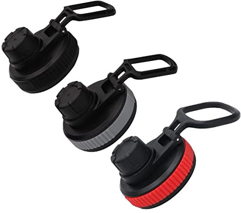 Flaskdeckel Ersatz für 12/18/20/20/24/32/40 Unzen 3pcs Wasserflasche Deckel Ersatz Auto Flip breites Mund und Leckdosenflaschendeckel für Sportwasserflaschen