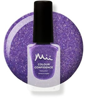 Mii Colour Confidence Quick Dry Nail Polish | Long Lasting Nail Polish & Fast Drying Nail Polish | Nail Strengthening Polish with Nourishing Formula | 14ml Nail Paint | Trance, Vibrant Purple